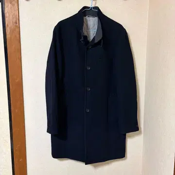 정장 셀렉트 남성용 코트 LL 사이즈 울 네이비