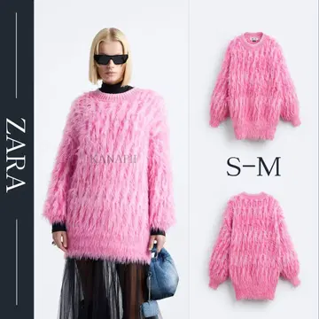 ZARA x MAISON SPECIAL 핑크 자카드 니트 S-M 미사용