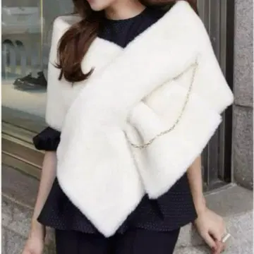 [ 시착만 한 상품 ] HYEON 스톨 화이트 머플러