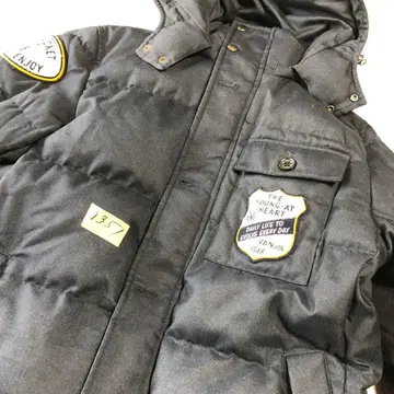 미사용급 반자켓 XL 2way 다운 자켓 와펜 슬릿