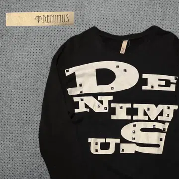 DENIMUS 블랙 맨투맨 y2k