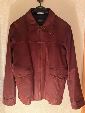 [ Paul Smith ] 스웨이드 가죽 자켓 보르도
