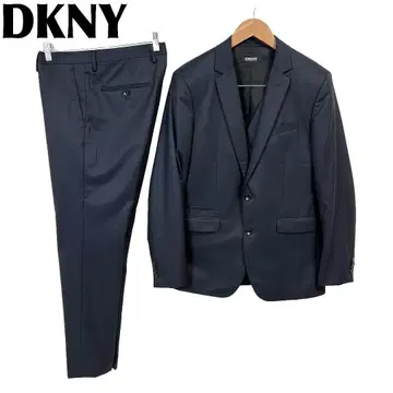 베스트 포함 새상품급 DKNY 3피스 수트 L/XL/32 다크 네이비