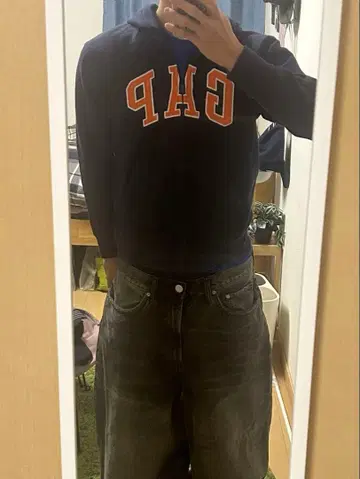 gap 지퍼 후드티 크롭 y2k