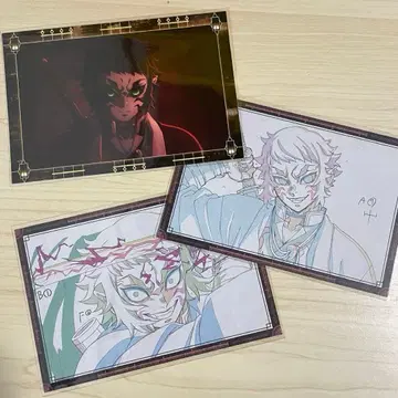 귀멸의 칼날 다이닝 오타노시미 복권 W 찬스 엽서 카이가쿠