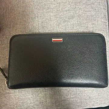 블랙 가죽 장지갑