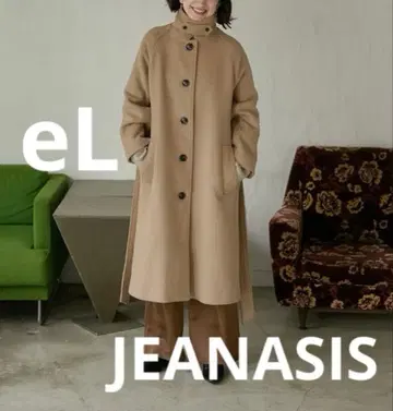 새상품 택 포함 eL JEANASIS 지나시스 롱 코트 베이지 F