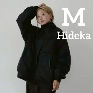 시마무라 hideka 방수 지퍼 사용 블루종 블랙 M 사이즈