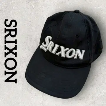 SRIXON 스릭슨 골프 캡 남성용 모자 (F)블랙 로고 자수