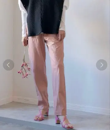 MAISON SPECIAL 비건 가죽 이지 팬츠