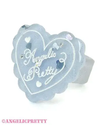 토핑 하트 반지