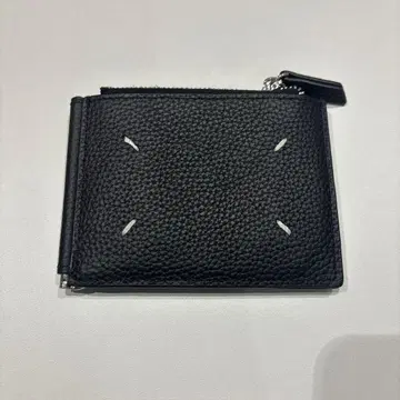 블랙 가죽 머니클립
