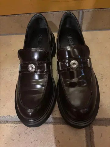 통굽 다크 브라운 로퍼