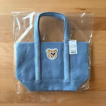 페이러 올드 테디 와펜 토트백 스카이블루 소 블루