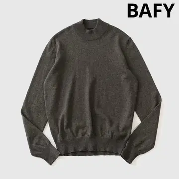 BAFY 바피 모크넥 하이 게이지 캐시미어 니트 46