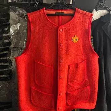 새상품 YAMANE BROWN'S BEACH JACKET 빨간색 베스트