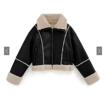 보아 가죽 자켓 블랙 GRL