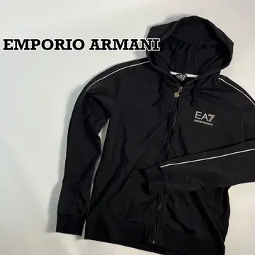 EMPORIO ARMANI 후드티 집업 블랙 M