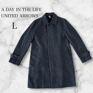 새상품급 유나이티드 애로우즈 코트 울 x 캐시미어 L 그레이