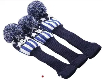 골프 헤드커버 3개 세트 파란 별