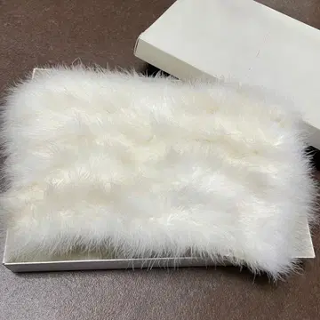 화이트 퍼 스톨 성인식 기모노용