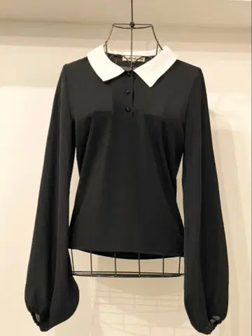 REGINA ROMANTICO 긴팔 셔츠 34 블랙/화이트