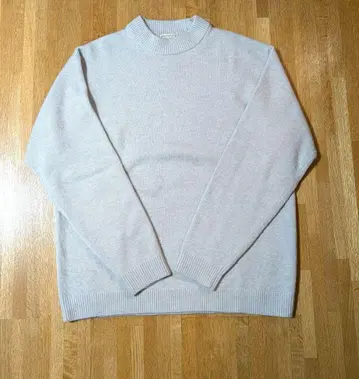 뷰티 앤 유스 울 캐시미어 블렌드 멜란지 모크넥 니트