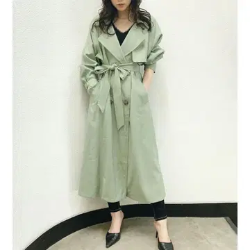 사이드 슬릿 트렌치코트