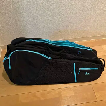 테니스 라켓 백 루센트 블랙과 스카이블루