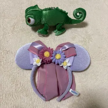 디즈니 머리띠 꽃 장식 포함