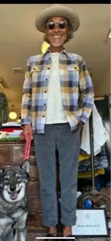 patagonia 오가닉 코튼 체크 무늬 플란넬 셔츠 M