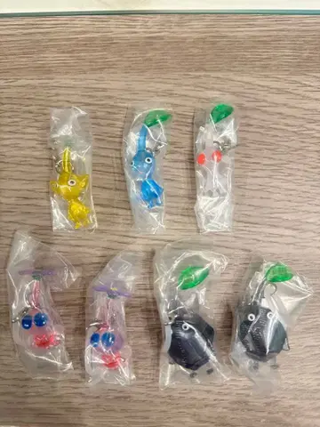 피크민 메지루시 액세서리 2 노랑, 파랑, 깃털, 바위, 화이트