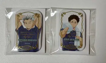 하이큐!! 스퀘어 캔뱃지 쿨 다운 보쿠토 아카아시