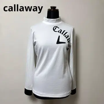 캘러웨이 모크넥 셔츠 브랜드 로고 화이트 M