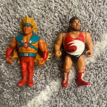 WWF 해즈브로 프로레슬링 피규어 2체 세트