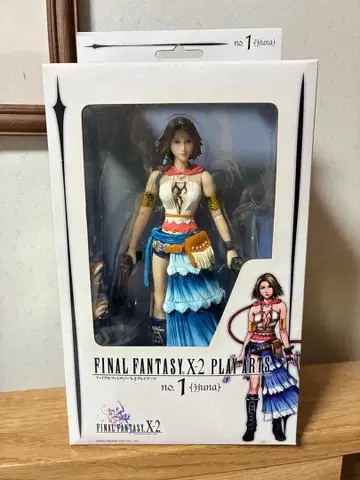 FINAL FANTASY X-2 플레이아츠 유나 외부 박스 미개봉