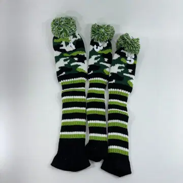 골프 헤드커버 3세트 디지털 카모플라주 그린 우드 커버 드라이버 커버