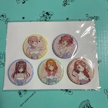 [ 영화 5등분의 신부 ] 집합 캔 배지 5개 세트 봄옷 ver.