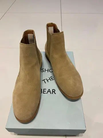 THE BEAR 베이지 사이드 고어 부츠