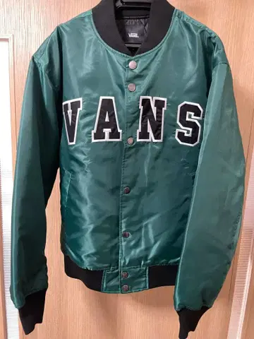 반스 VANS 바시티 자켓 녹색 그린