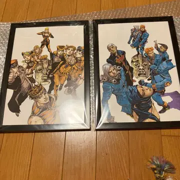 죠죠의 기묘한 모험 액자 포함 포스터 올스타 주인공 보스 2장 세트