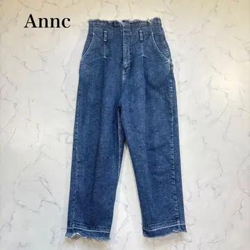 Annc 하이웨스트 코쿤 데님 팬츠 일본제