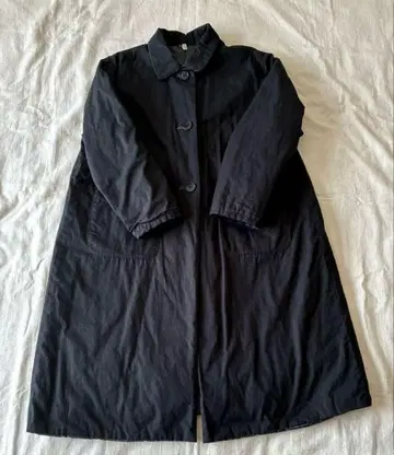 Gauze# 리버서블 스텐카라 코트 충전솜 블랙