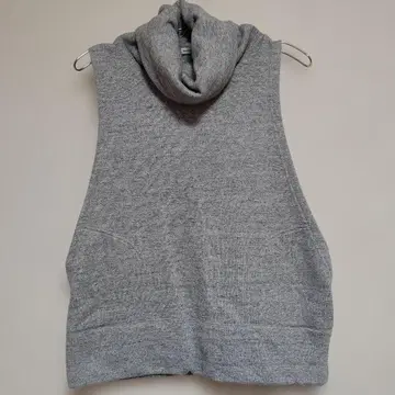 그레이 슬리브리스 하이넥 베스트 F