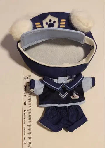 봉제인형 의류 폴리스 강아지 15cm