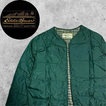 [ 즉시 발송 ] 에디 바우어 나일론 자켓 충전솜 안감 체크 그린 M