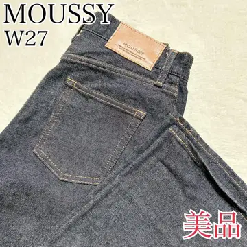 새상품급 MOUSSY 마우지 플레어 데님 부츠컷 W27 다크 네이비 인기