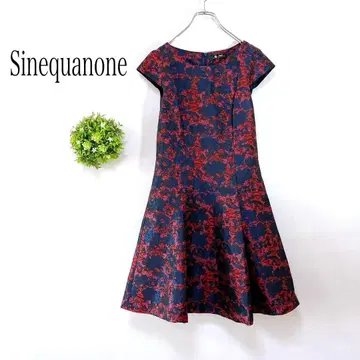 새상품급 [Sinequanone] 플레어 원피스 프렌치 슬리브 리버티