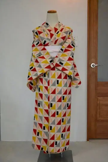 기하학 패턴 코몬 기모노