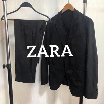 ZARA 카모플라쥬 셋업 수트 블랙